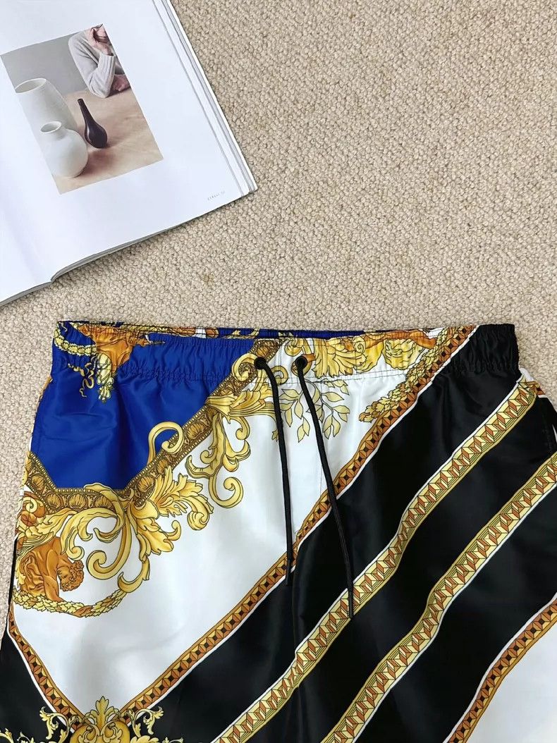 Versace Versace Baroque print casual beach shorts Size US 30 / EU 46 - 3 Thumbnail