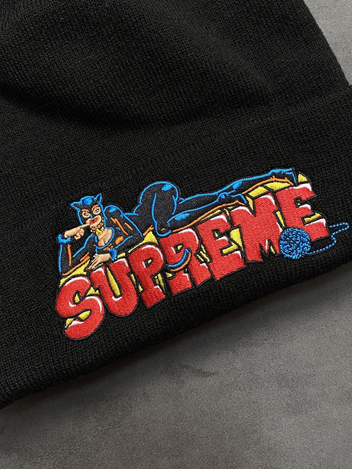 Supreme Deadstock FW22 Supreme Catwoman Logo Black Beanie Hats OS Size ONE SIZE - 2 Thumbnail