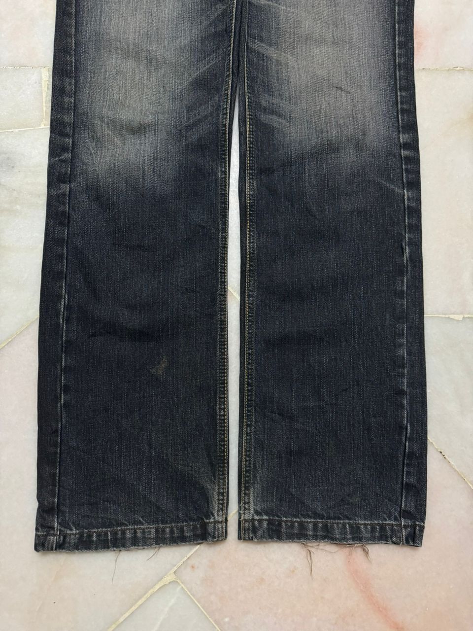 Japanese Brand 💥Insane💥Vintage Carnetdevol Rusty Mudwash Distress Dark Jean Size US 34 / EU 50 - 8 Thumbnail