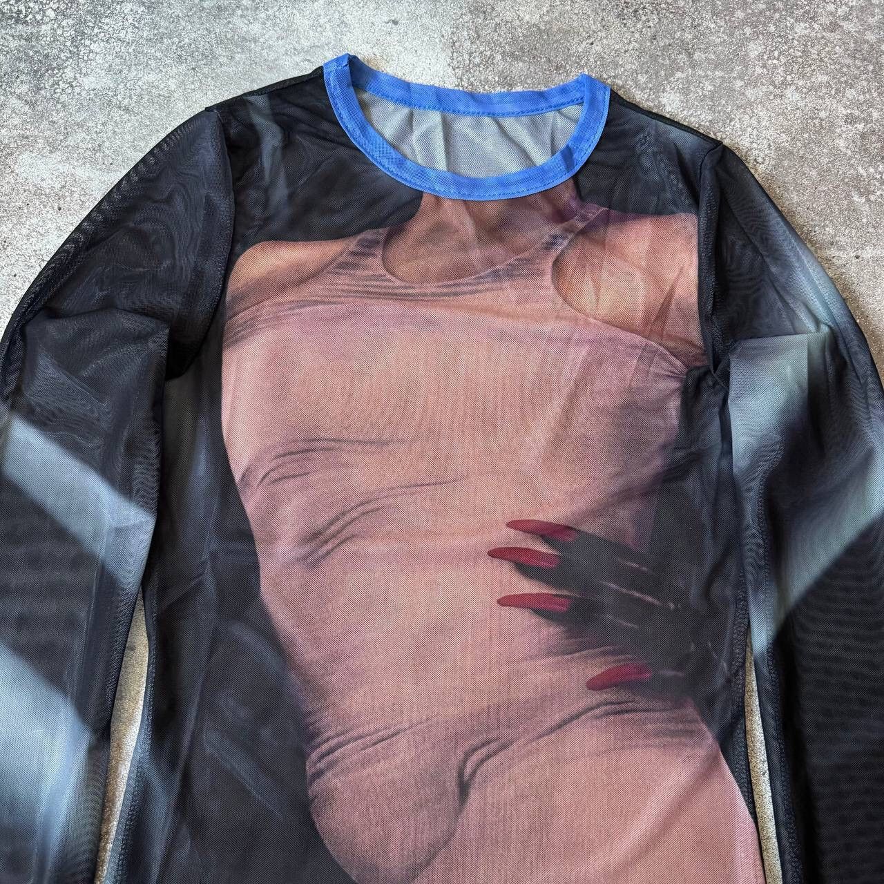 Japanese Brand × Vintage Amazing Body Mesh Top (like Jean Paul Gaultier) Size M / US 6-8 / IT 42-44 - 3 Thumbnail