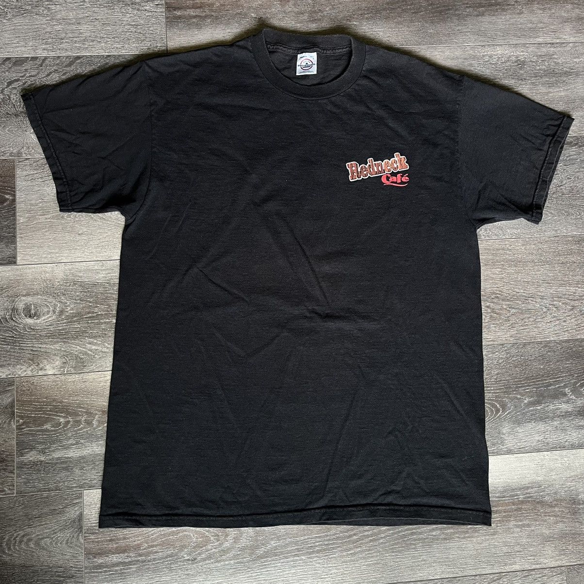 Vintage Vintage 90s Red Neck Cafe Fine Dining Parody Graphic T Shirt Size US L / EU 52-54 / 3 - 4 Thumbnail