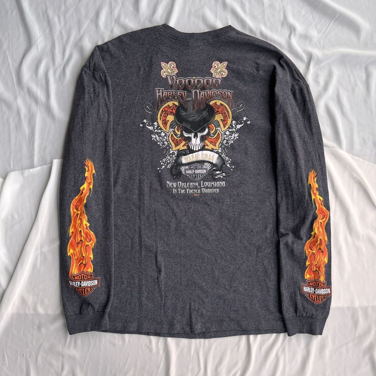 Harley Davidson Harley Davidson Flame Long Sleeve 2009 Size US XXL / EU 58 / 5 - 13 Thumbnail