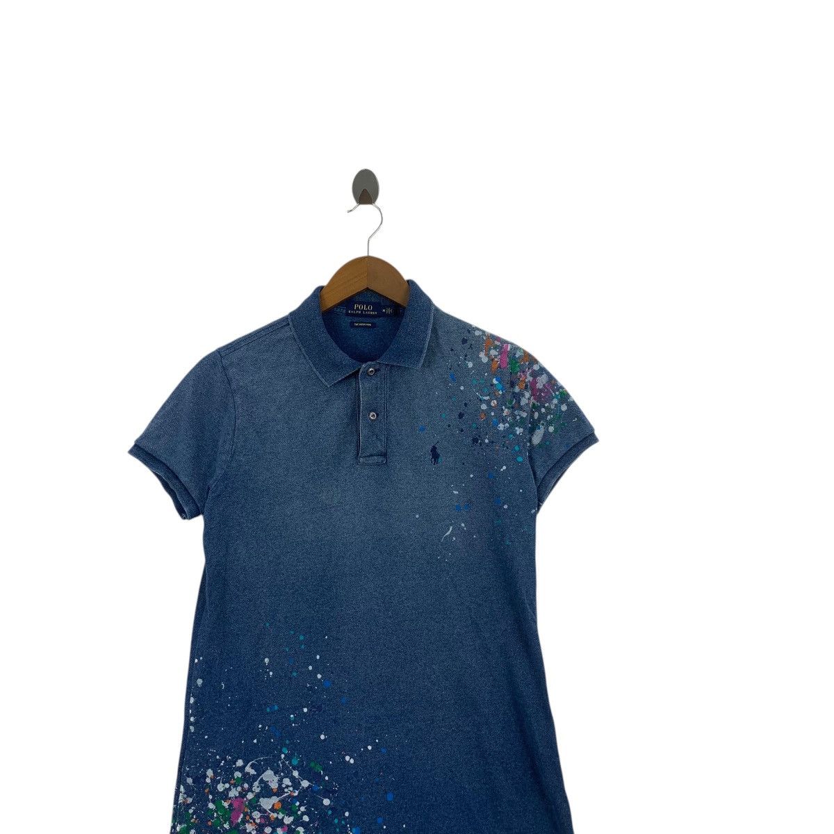 Polo Ralph Lauren POLO RALPH LAUREN The Mesh Mini Distress Design Tee Shirt Size S / US 4 / IT 40 - 2 Thumbnail