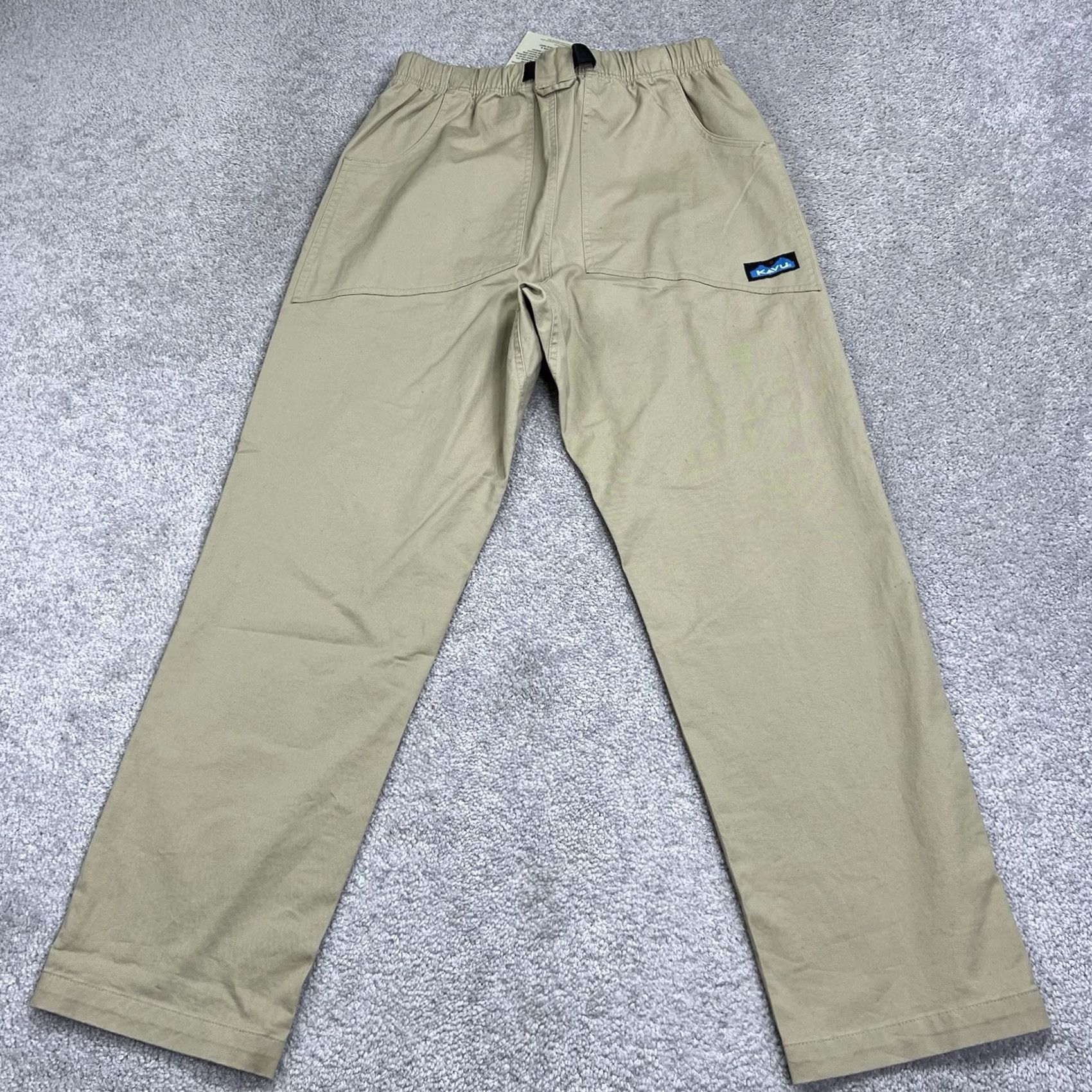 KAVU KAVU Pants Mens Large 29x29 Hiking Belted Gibson Khaki Beige Canvas Classic Outdoor NWT Size US 33 - 6 Thumbnail