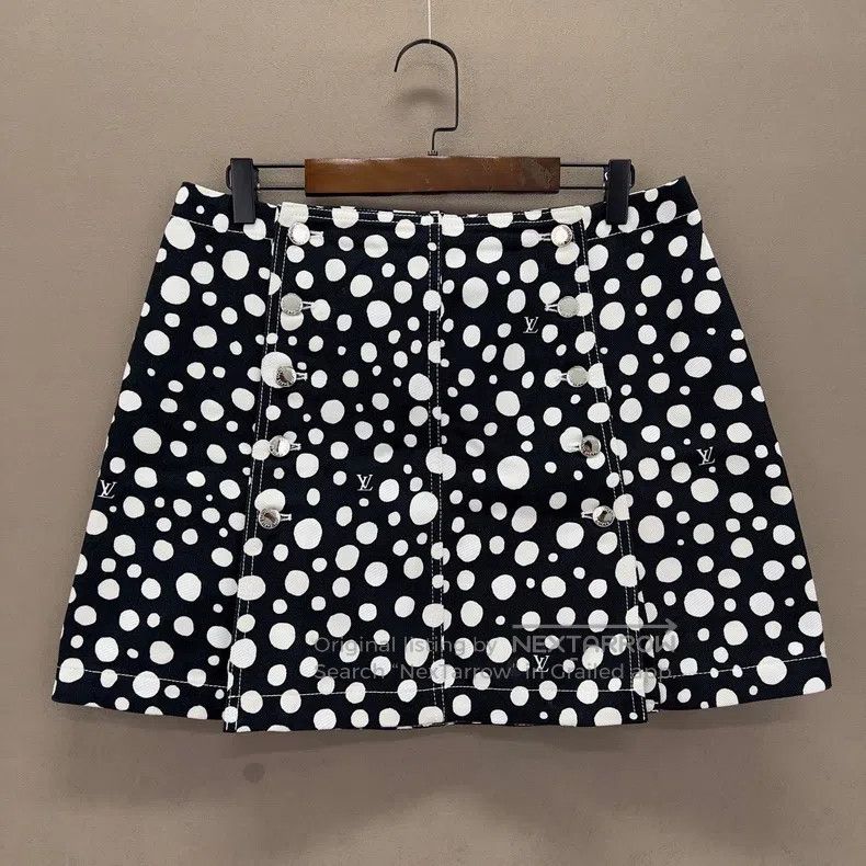 Louis Vuitton Yayoi Kusama slouchy black polka-dot cotton
