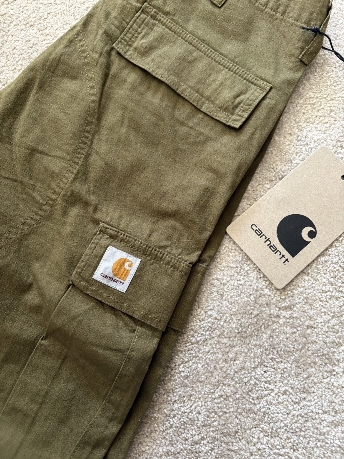 Carhartt Wip Carhartt WIP Regular Cargo Pant – Highland Rinsed / W29 L30 Size US 29 - 4 Thumbnail
