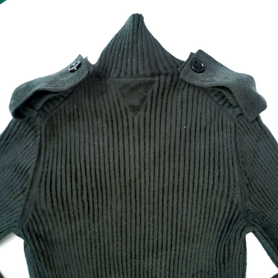 Bottega Veneta Bottega Veneta Salon 02 Army Green Ribbed Knit Sweater | NEW Size L / US 10 / IT 46 - 12 Thumbnail