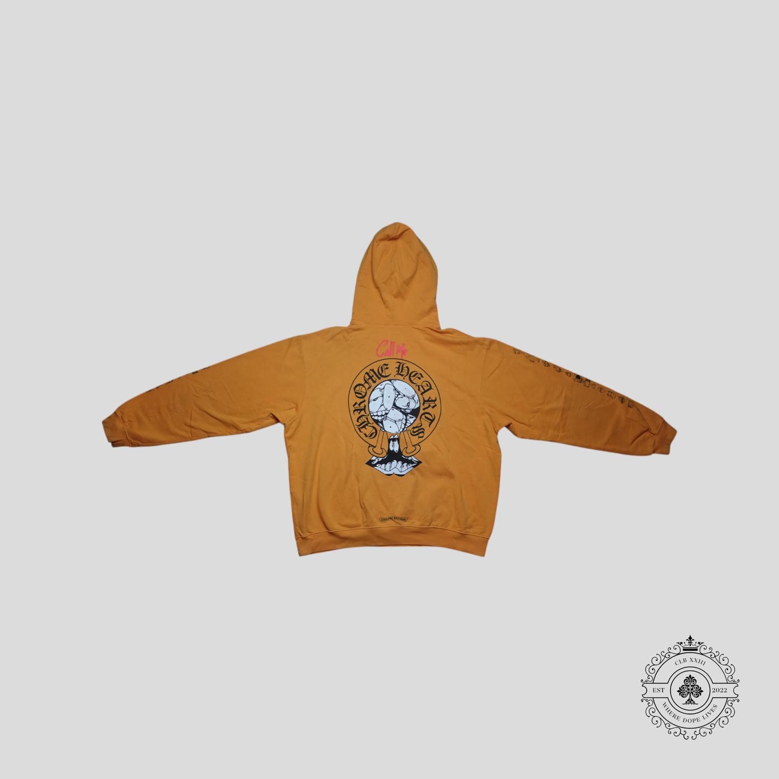 Chrome Hearts Chrome Hearts X Matty Boy Call Me Hoodie in Yellow Size US XL / EU 56 / 4 - 2 Thumbnail