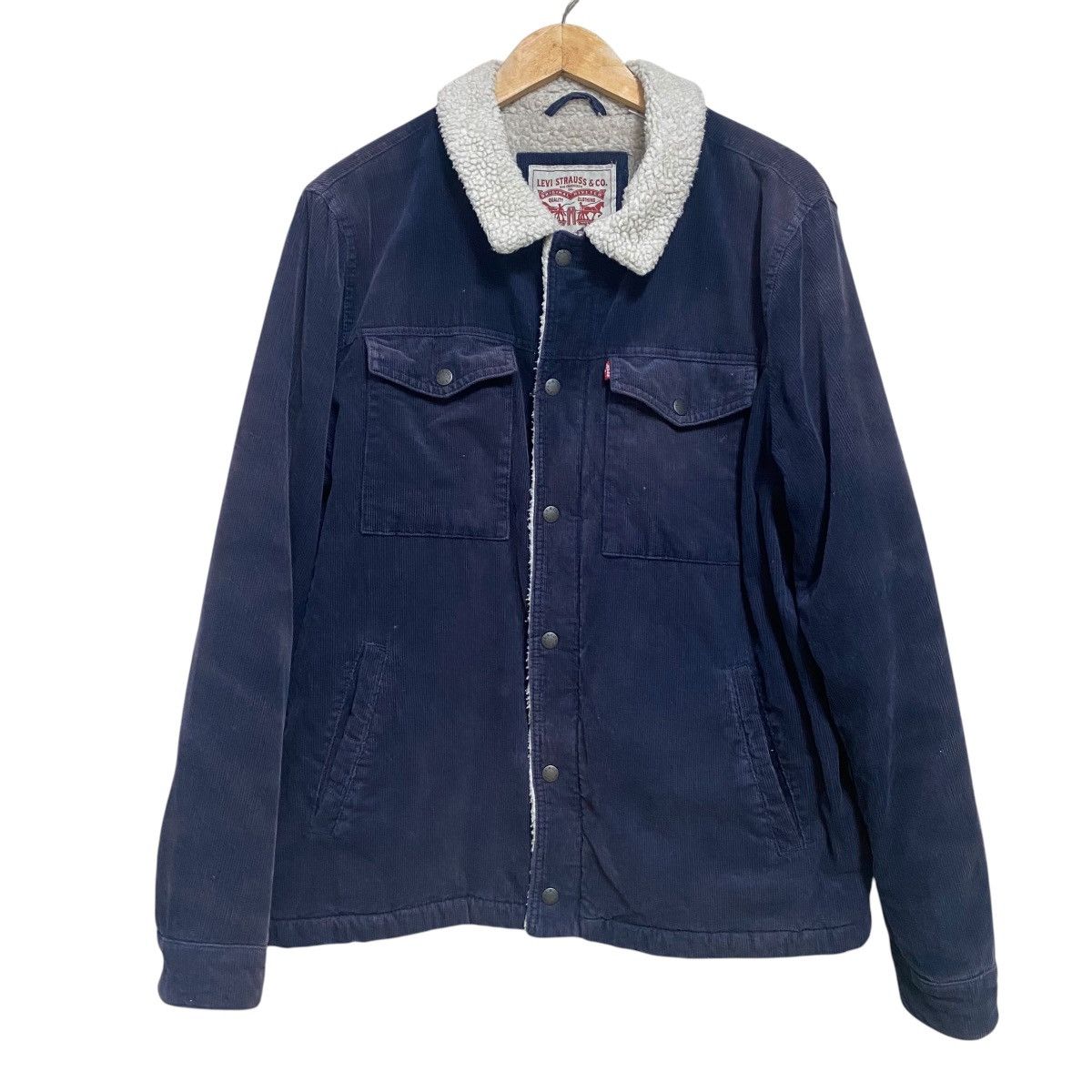 Levi's Levis Corduroy Sherpa Jacket Distressed Size US L / EU 52-54 / 3 - 2 Thumbnail
