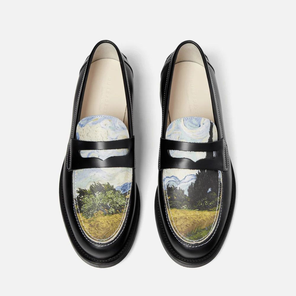 o1mle0125 Wilde Wheat Field Penny Loafers in Multicolor