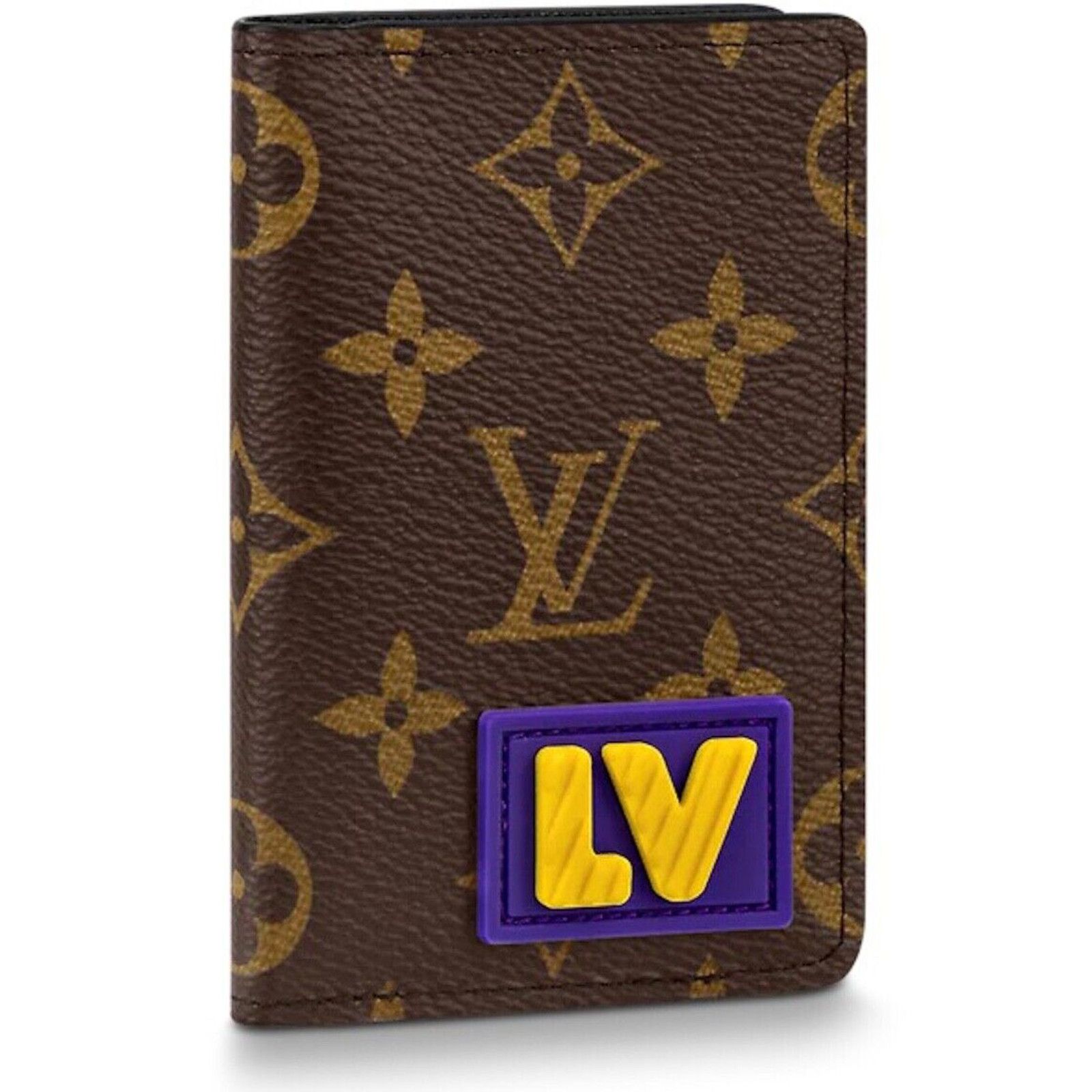 Louis Vuitton Louis Vuitton LV Purple Yellow Pocket Organizer Wallet Size ONE SIZE - 1 Thumbnail