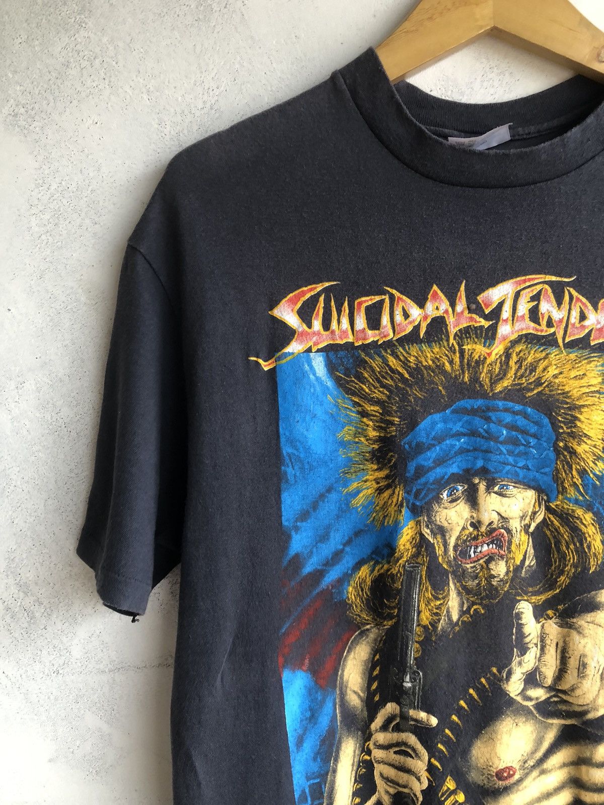 Band Tees × Vintage Vintage 80s Suicidal Tendencies Distressed Size US XL / EU 56 / 4 - 4 Thumbnail