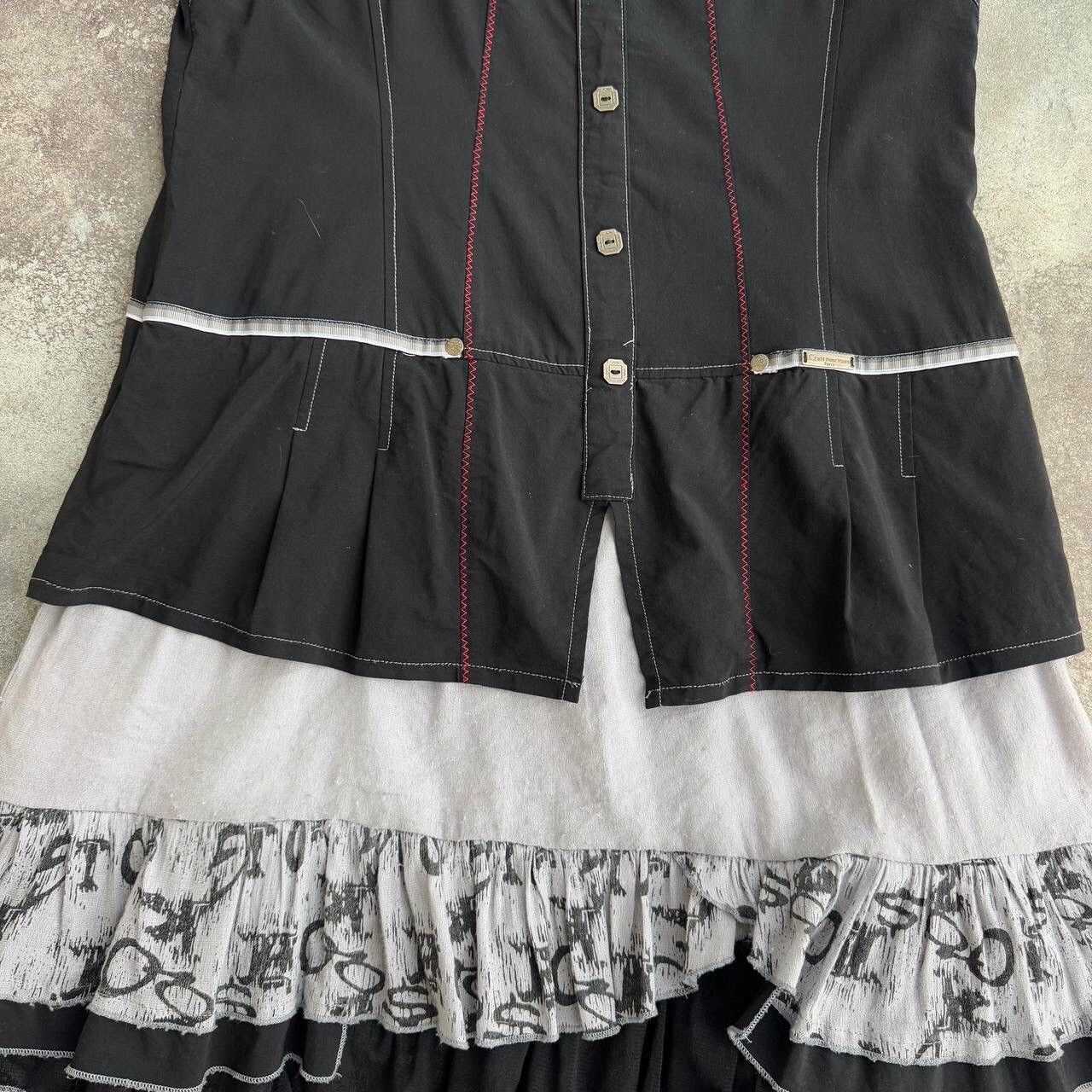 Hysteric Glamour × Vintage Amazing Vintage Avant Garde Gothic Pleated Dress Size M / US 6-8 / IT 42-44 - 6 Thumbnail
