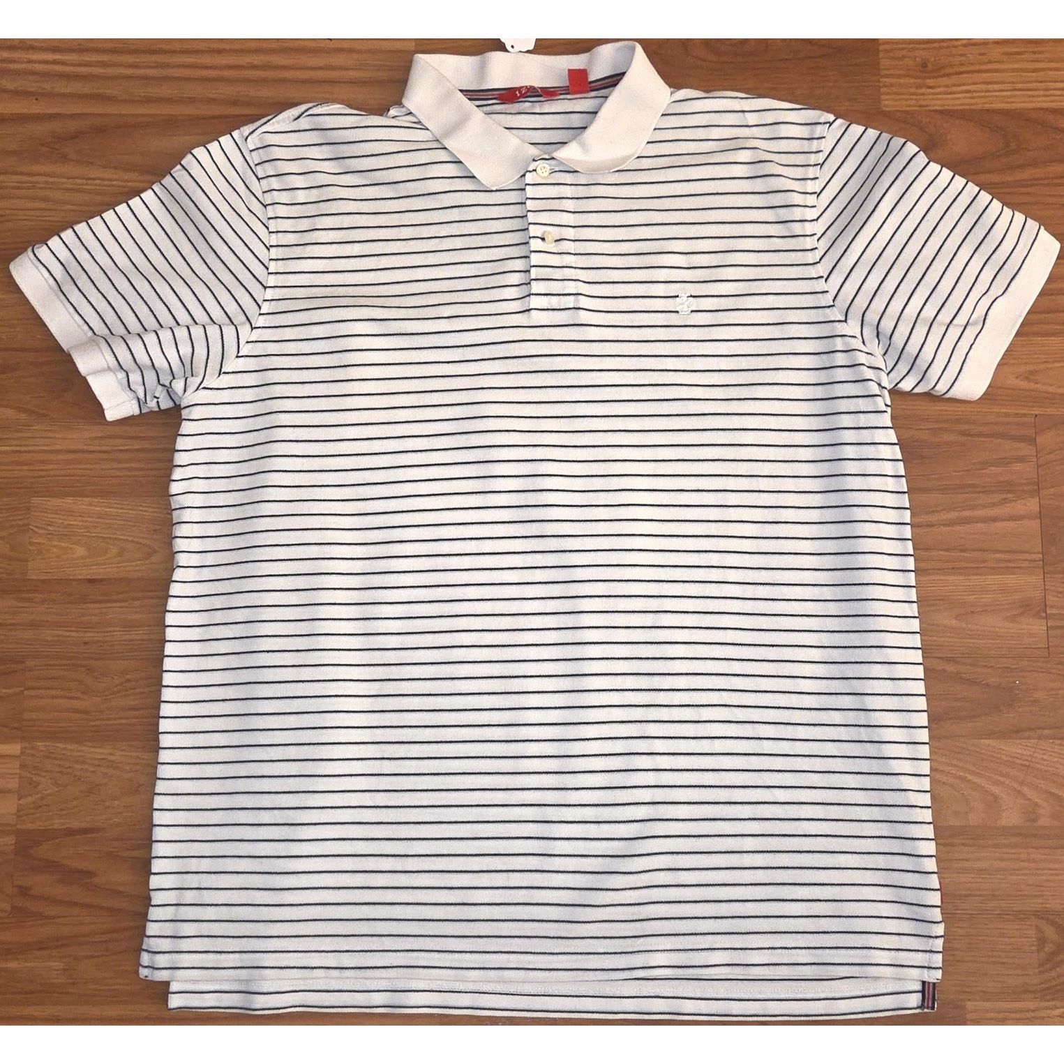 Izod Izod White Polo Shirt XL with Black Stripes Size US XL / EU 56 / 4 - 2 Thumbnail