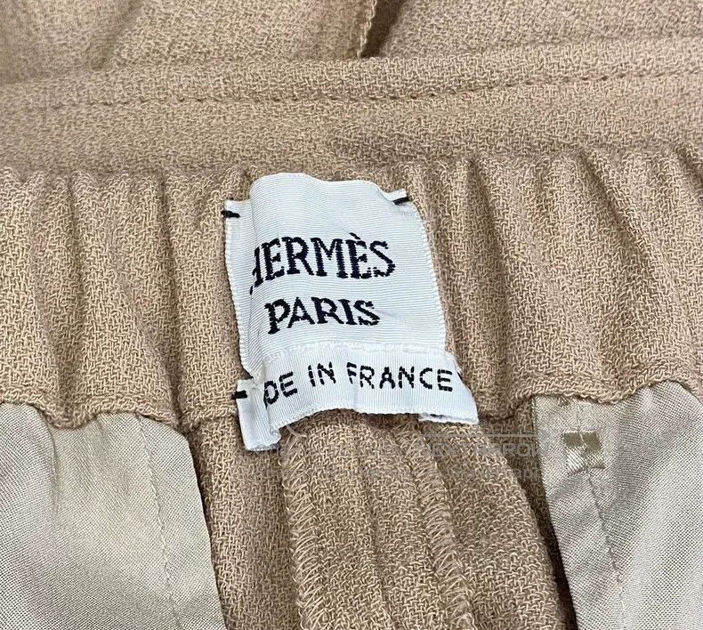 Hermes Hermes Coffee-colored trousers Size 42" / US 20 - 5 Thumbnail