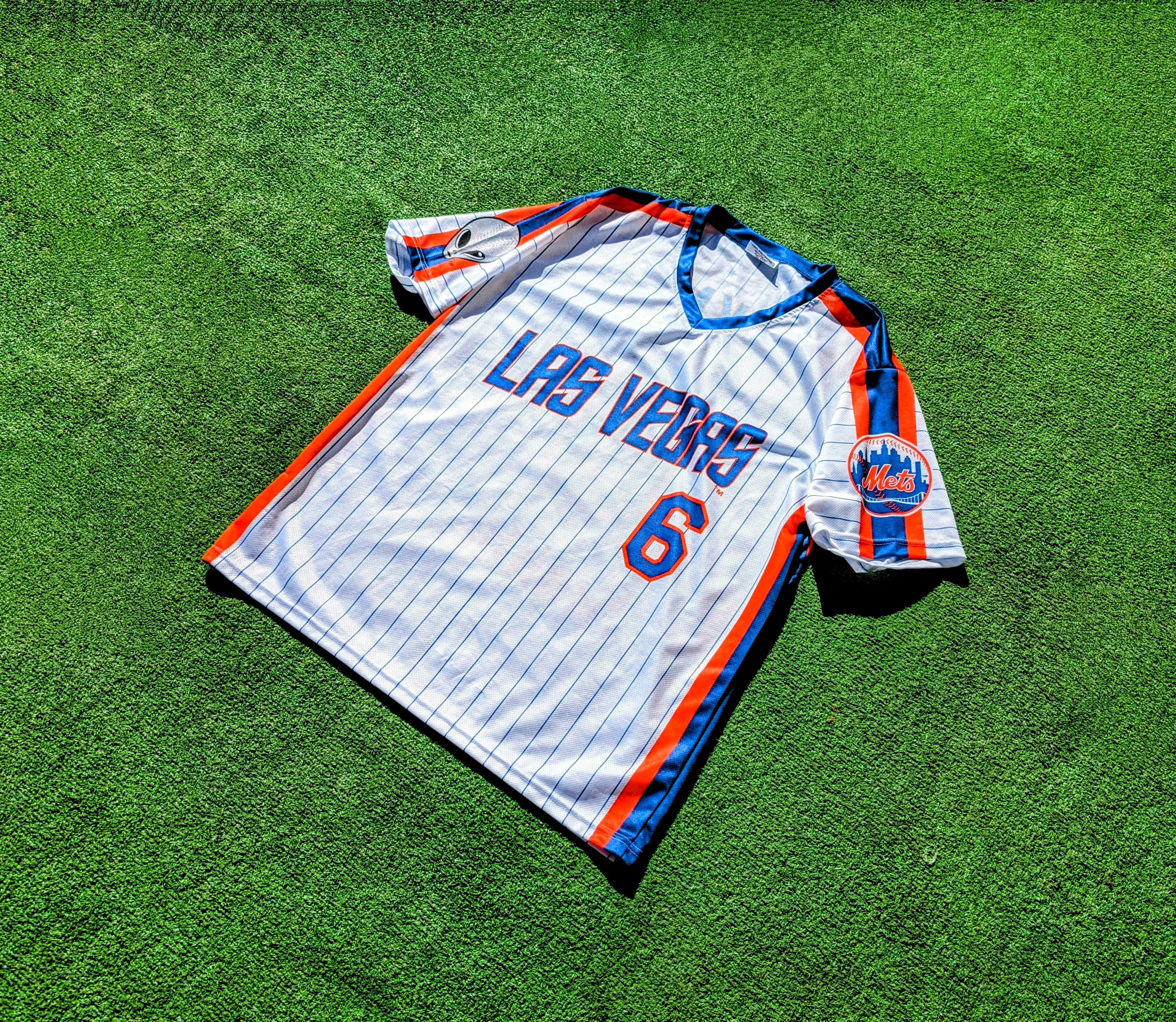 Vintage Las Vegas 51s Wally Backmon 6 New York Mets AAA Shirt Jersey Size US XL / EU 56 / 4 - 1 Thumbnail