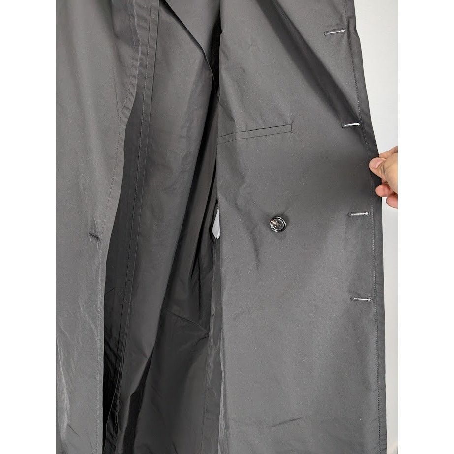 Bottega Veneta o1rshd1 Trench Fluid Technical Cotton Coat in Black Size US S / EU 44-46 / 1 - 11 Thumbnail