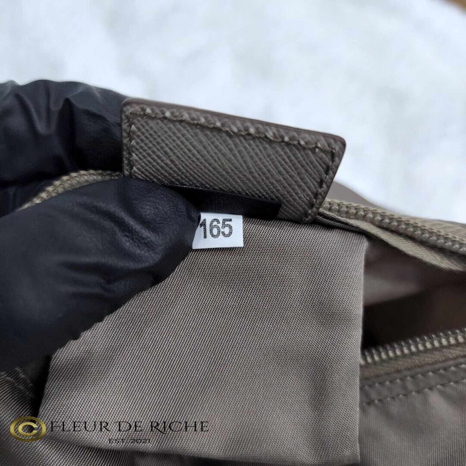 Prada Prada Necessaire Tessuto Nylon Small Toiletry Clutch Gray Size ONE SIZE - 11 Thumbnail