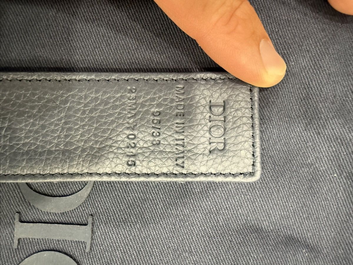 Dior This brand new dior belt black/grey reversible Size 38 - 4 Thumbnail
