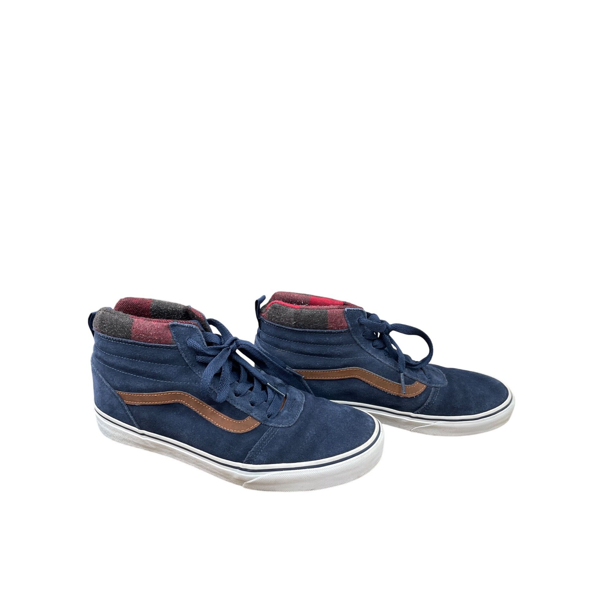 Vans Vans Mens Blue Suede Canvas High-Top Sneakers size 9 SKU 905 Size US 9 / EU 42 - 16 Thumbnail