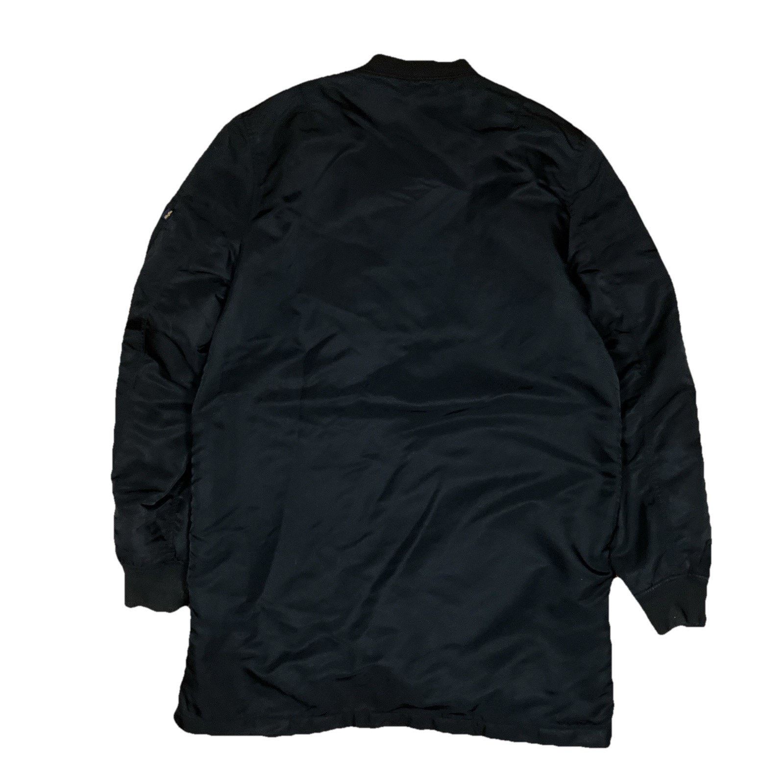 Alpha Industries Alpha Industries Long Black Bomber Flight Jacket Size Large Size US L / EU 52-54 / 3 - 2 Thumbnail