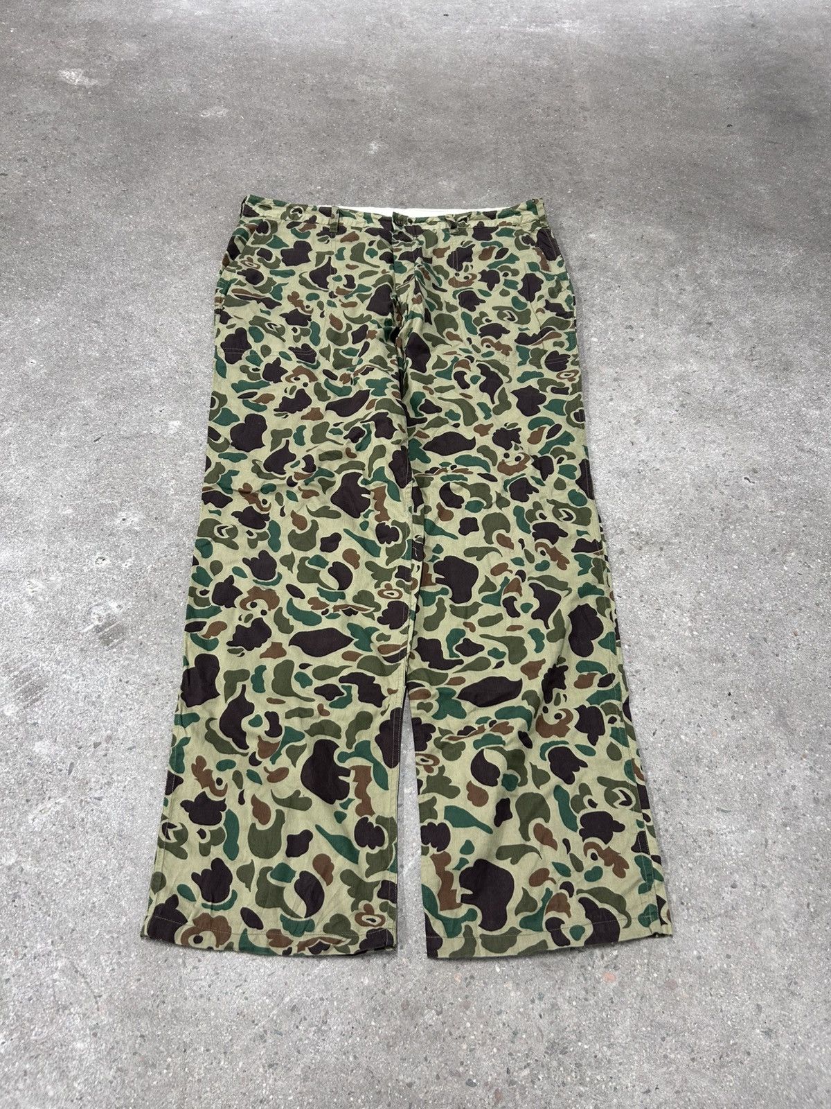 Vintage Vintage 80's Duck Camo Lightweight Military Pants Size US 36 / EU 52 - 1 Thumbnail