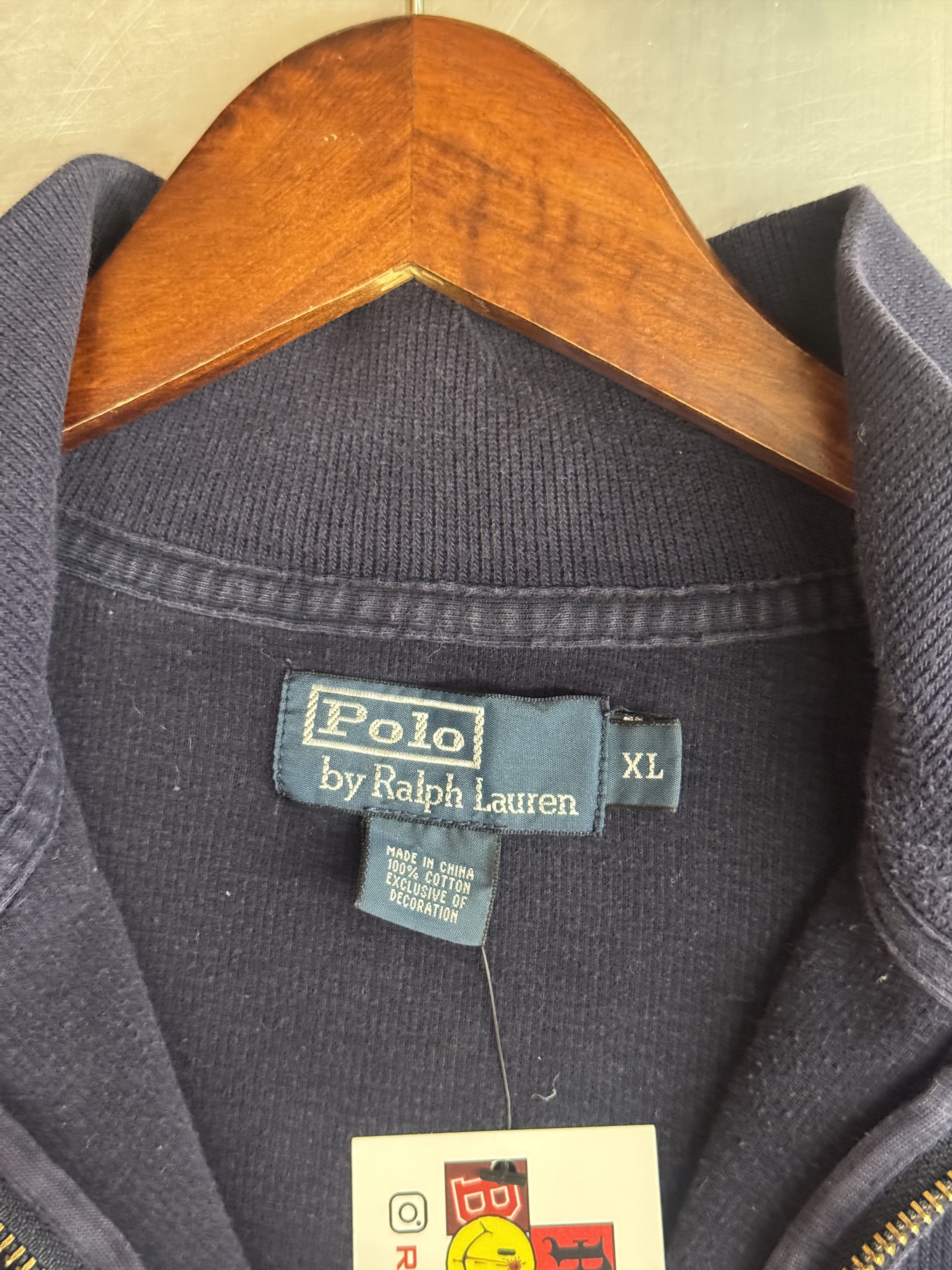 Polo Ralph Lauren Vintage RL Quarter Zip Size US XL / EU 56 / 4 - 4 Thumbnail