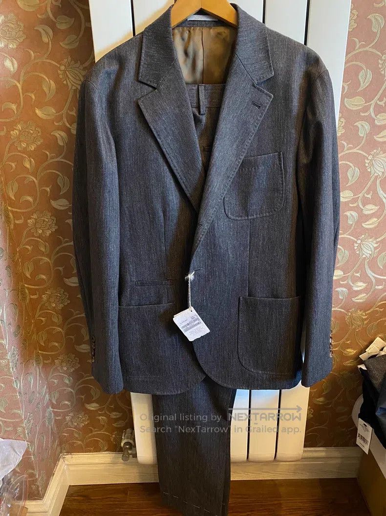 Brunello Cucinelli Brunello Cucinelli Wool suit set, grey Size 50L - 1 Thumbnail