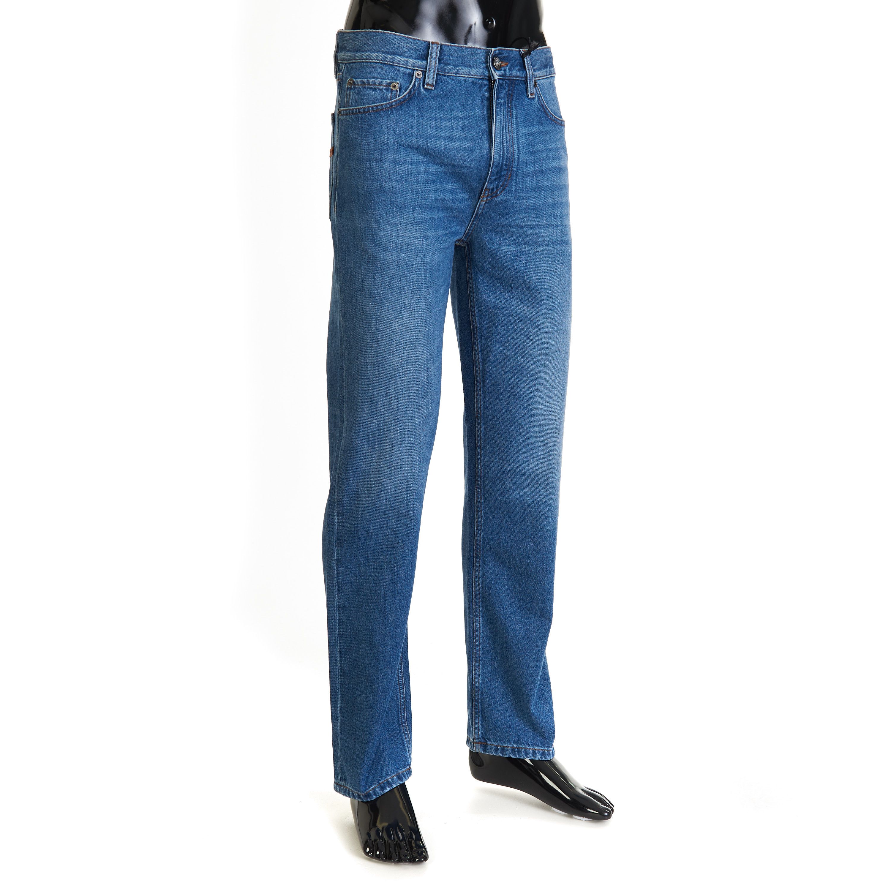 Ermenegildo Zegna Blue Cotton Roccia Denim Jeans Size US 32 / EU 48 - 4 Thumbnail