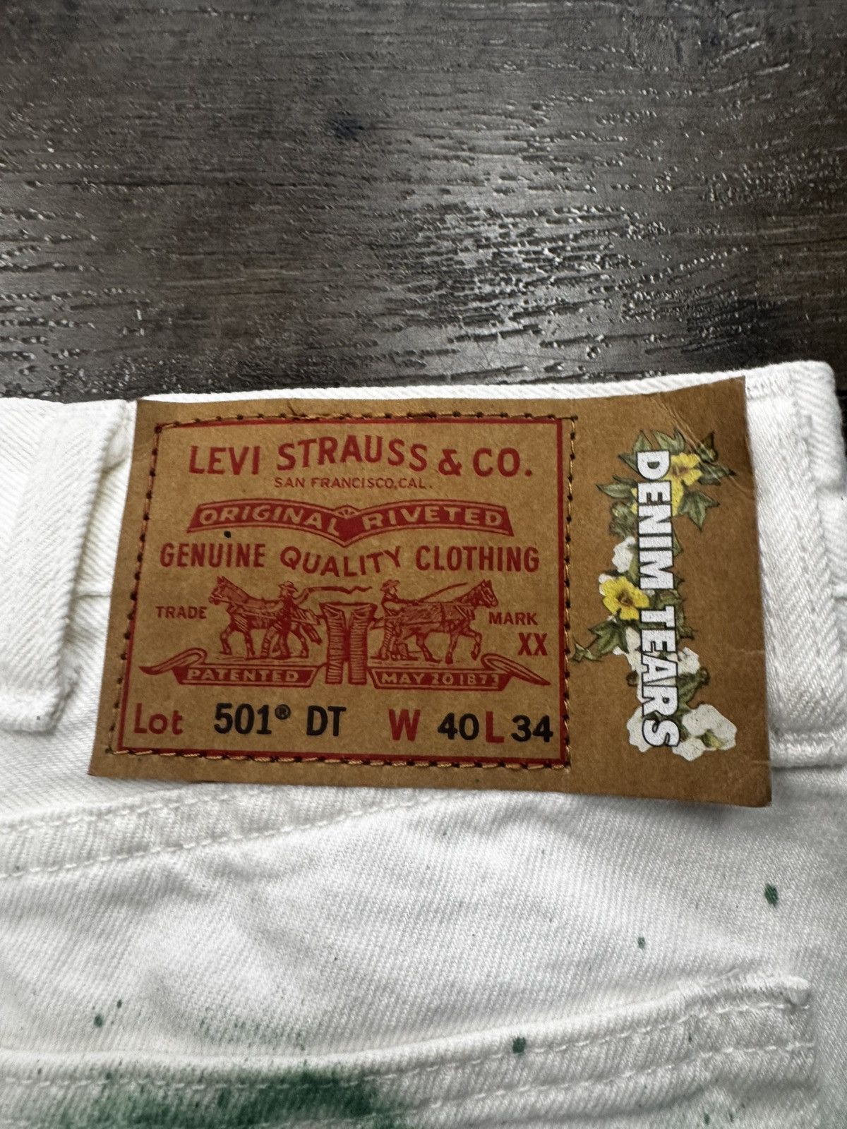 DENIM TEARS × Levi's 1/1 Soulja Spirits Denim Tears 501s Size US 40 / EU 56 - 3 Thumbnail