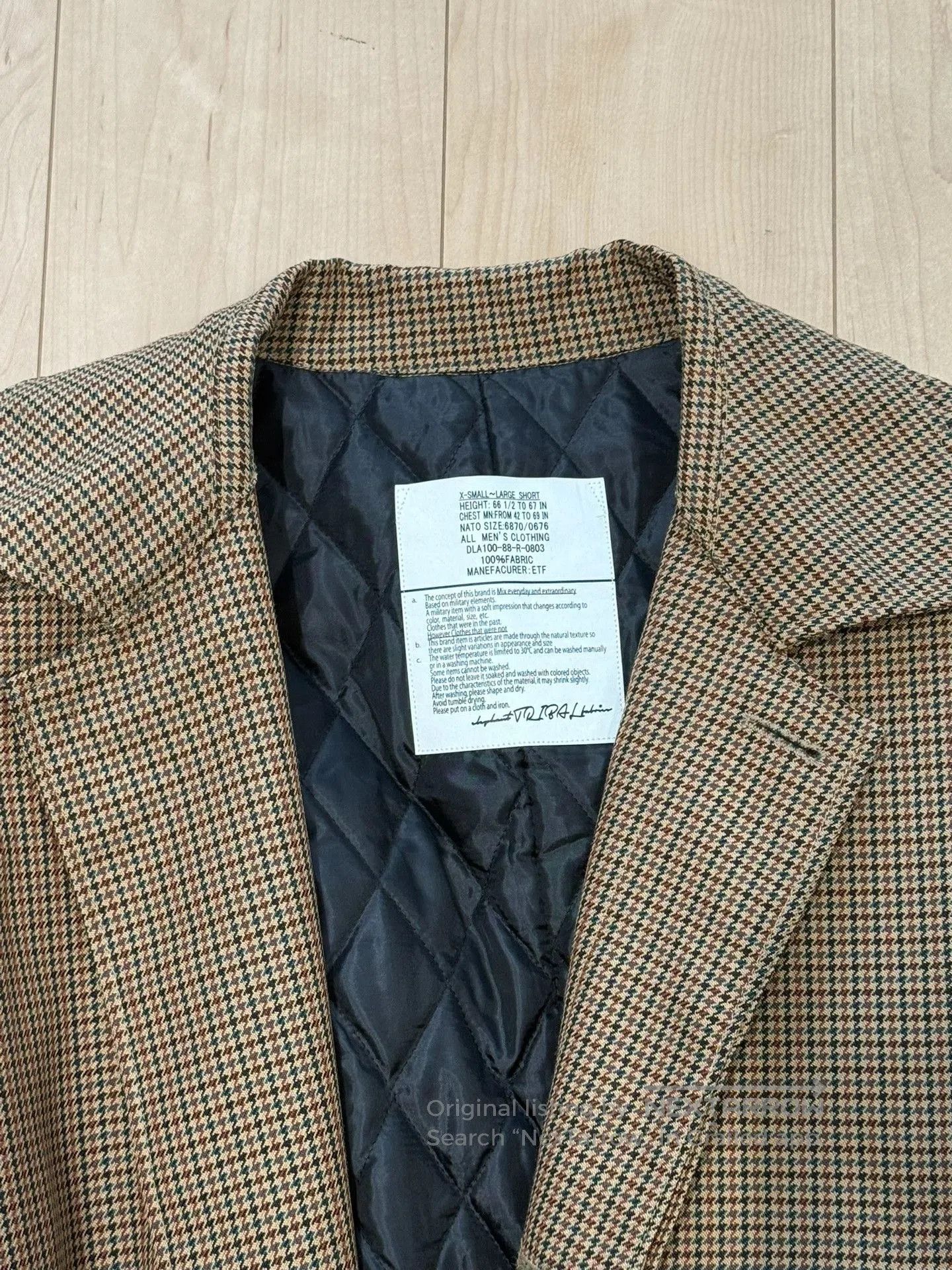 Vanishing Elephant Elephant Tribal Fabrics Wool Quilted Coat. Size US M / EU 48-50 / 2 - 2 Thumbnail