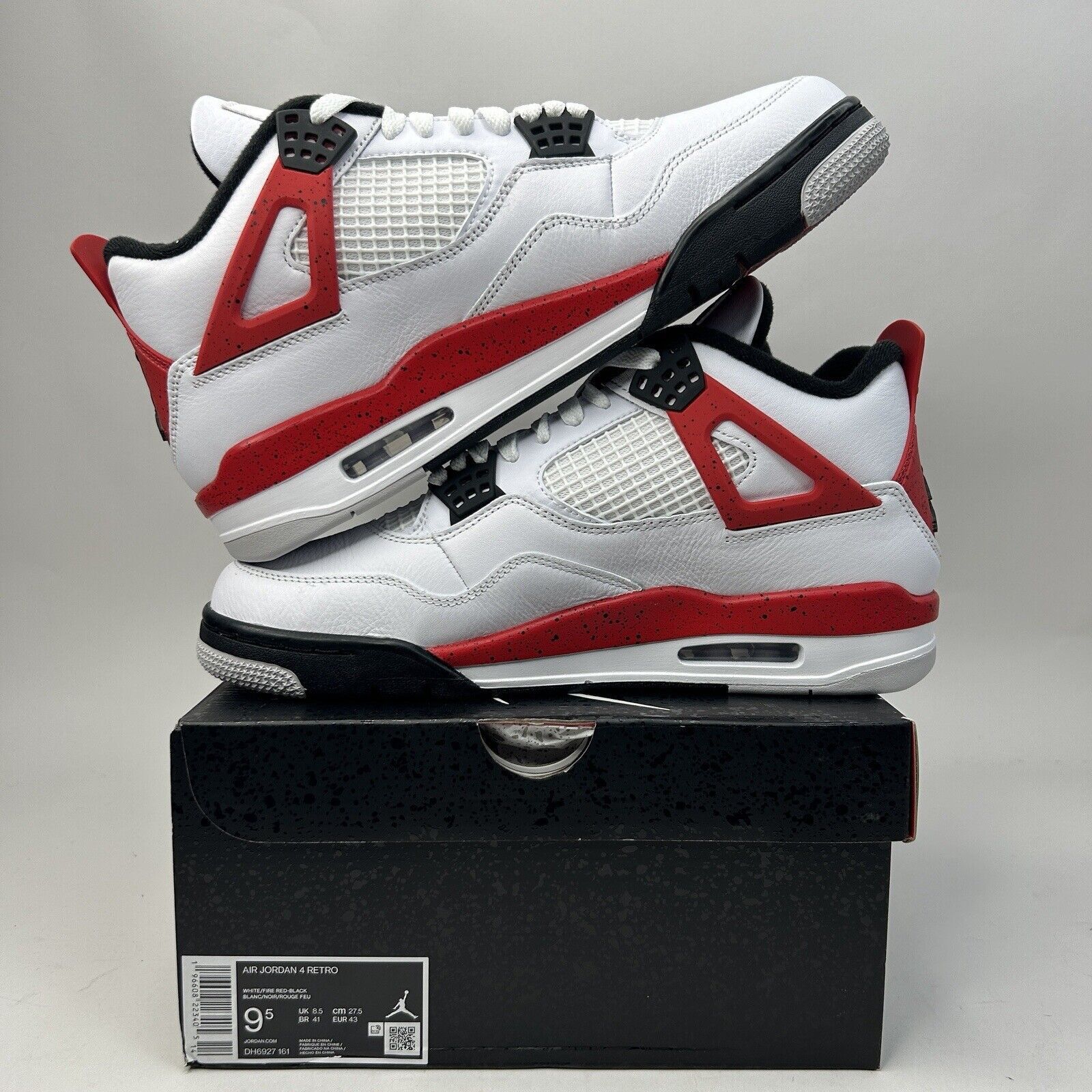 Jordan Brand Nike Air Jordan 4 Retro “Red Cement” 2023 Size US 9.5 / EU 42-43 - 3 Thumbnail
