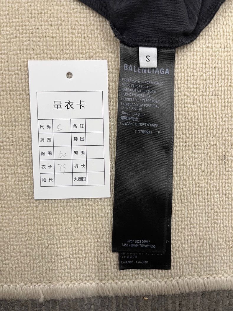 Balenciaga Balenciaga Tape Tape Made Old Short Sleeve T-Shirt 2504-Nex Size US S / EU 44-46 / 1 - 5 Thumbnail