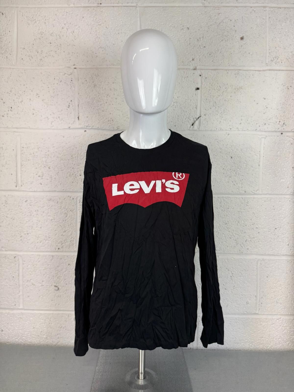 Levi's Levi's Men's Long Sleeve Black T-Shirt with Logo Size L Size US L / EU 52-54 / 3 - 1 Thumbnail