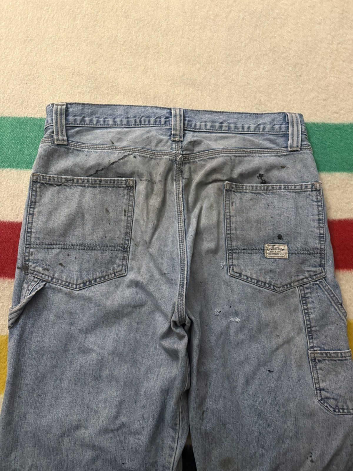 Levi's Levi’s Painter Paint Splatter Helmut Lang Style Mud Jeans Size US 34 / EU 50 - 6 Thumbnail