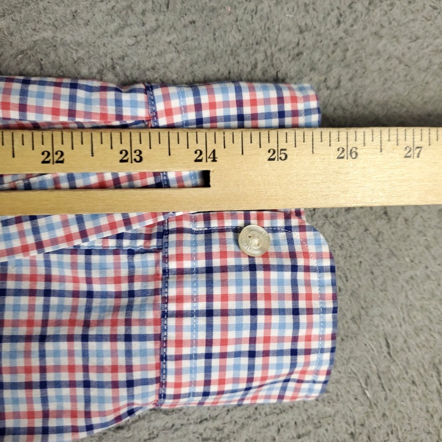 Vineyard Vines Vineyard Vines Shirt Mens Large Blue Pink Plaid Slim Fit Button Up Long Sleeve | Vintage Size US L / EU 52-54 / 3 - 6 Thumbnail