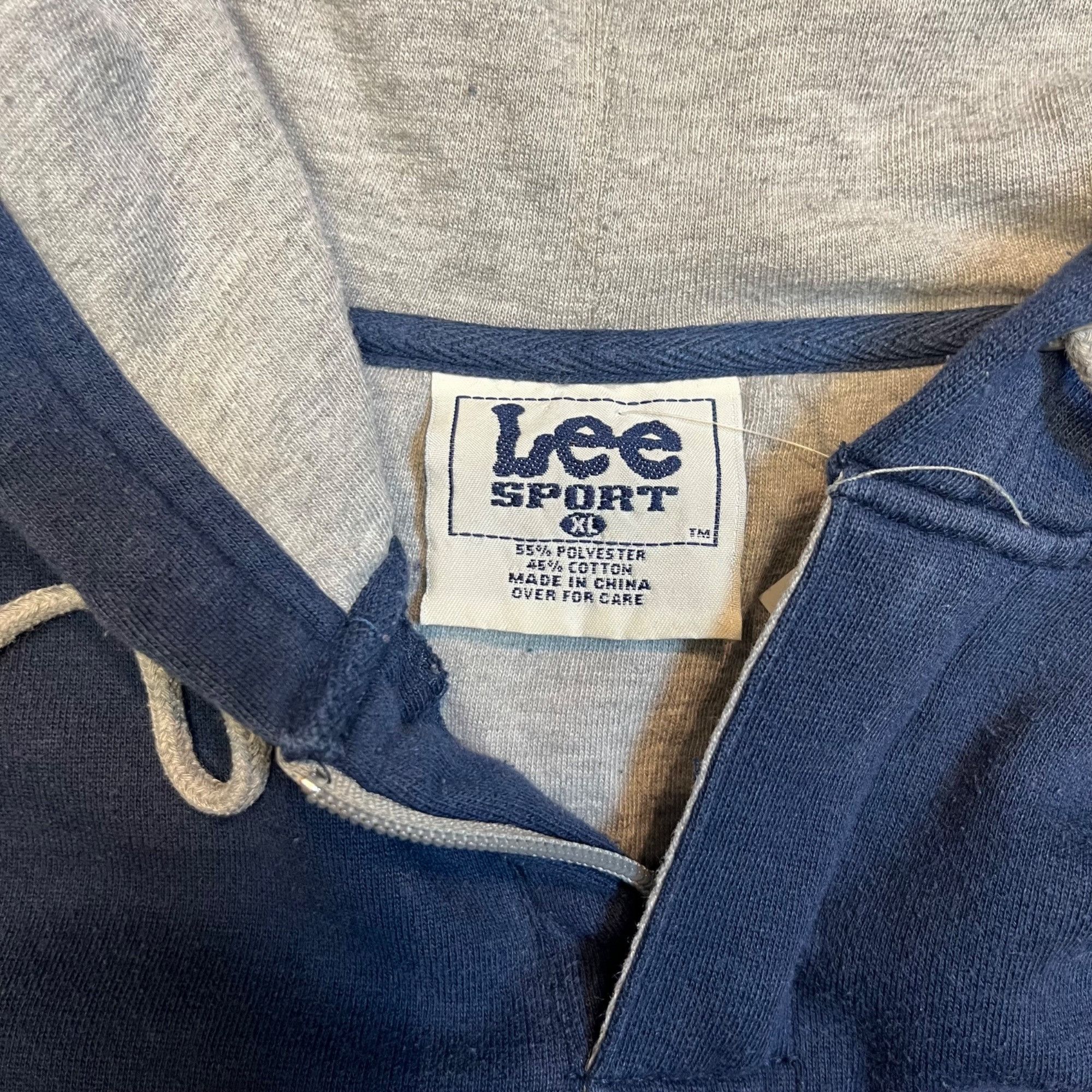 Other XL | Vintage Lee Sport x Kansas Jayhawk Navy Blue Hoodie Size US XL / EU 56 / 4 - 3 Thumbnail