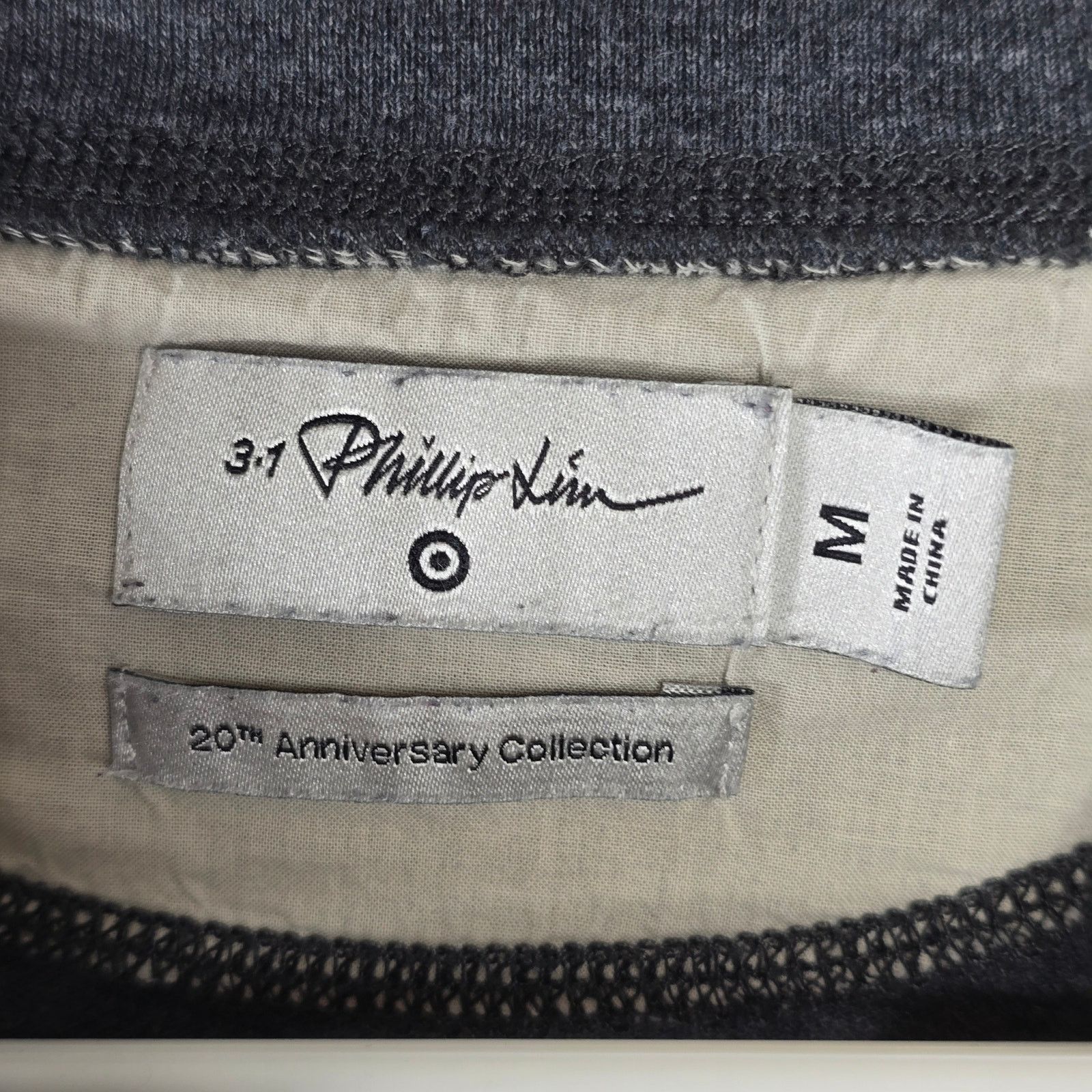 3.1 Phillip Lim 3.1 Phillip Lim Target Gray Long Sleeve Henley Top Medium Size US M / EU 48-50 / 2 - 4 Thumbnail