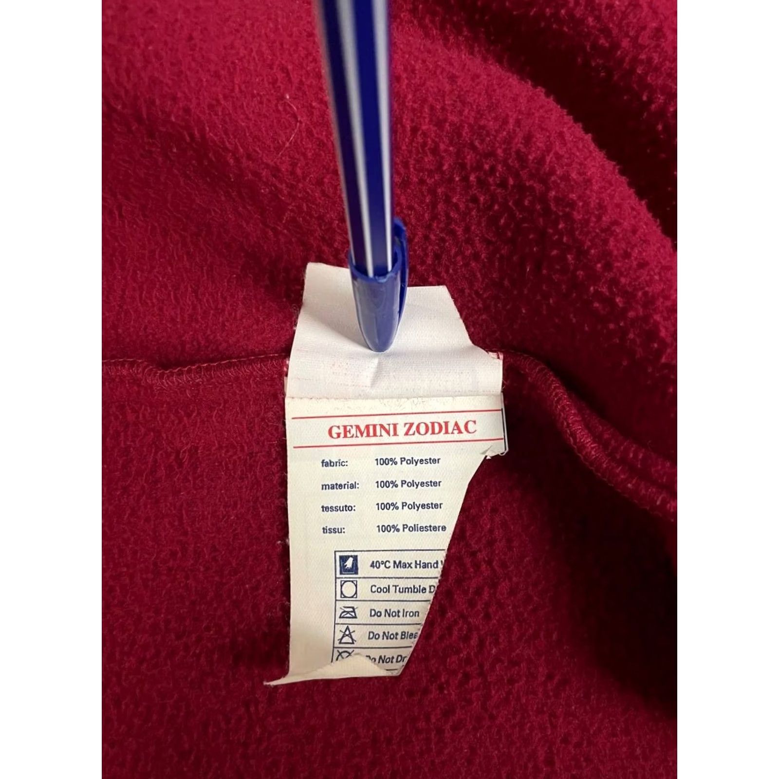 Berghaus Berghaus Sweatshirt Mens Size L Red Polyester Long Sleeve Full-Zip Fleece Size US L / EU 52-54 / 3 - 5 Thumbnail