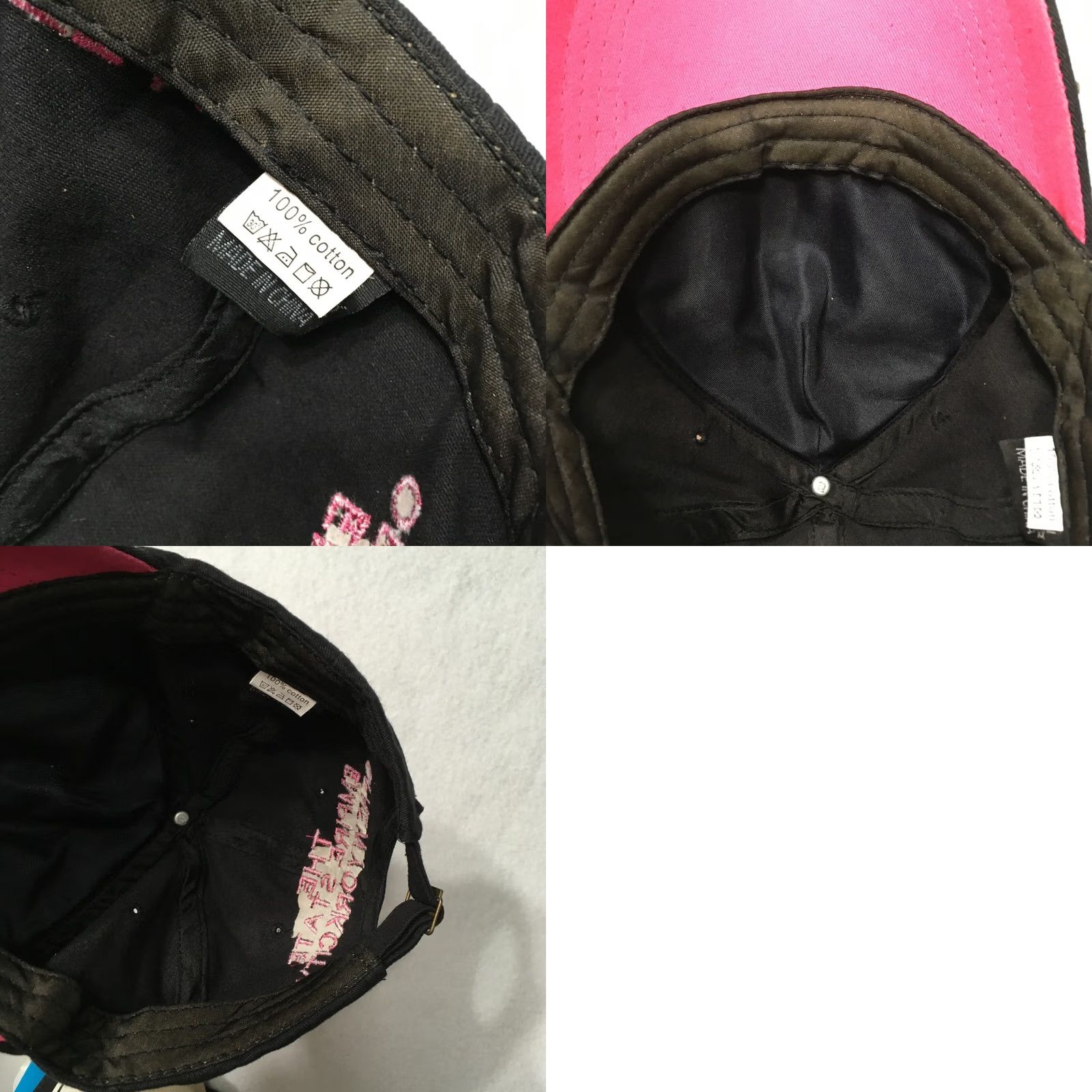 Vintage VINTAGE SEQUIN NYC EMPIRE STATE Cap Hat Strapback beads pink women Size ONE SIZE - 8 Thumbnail