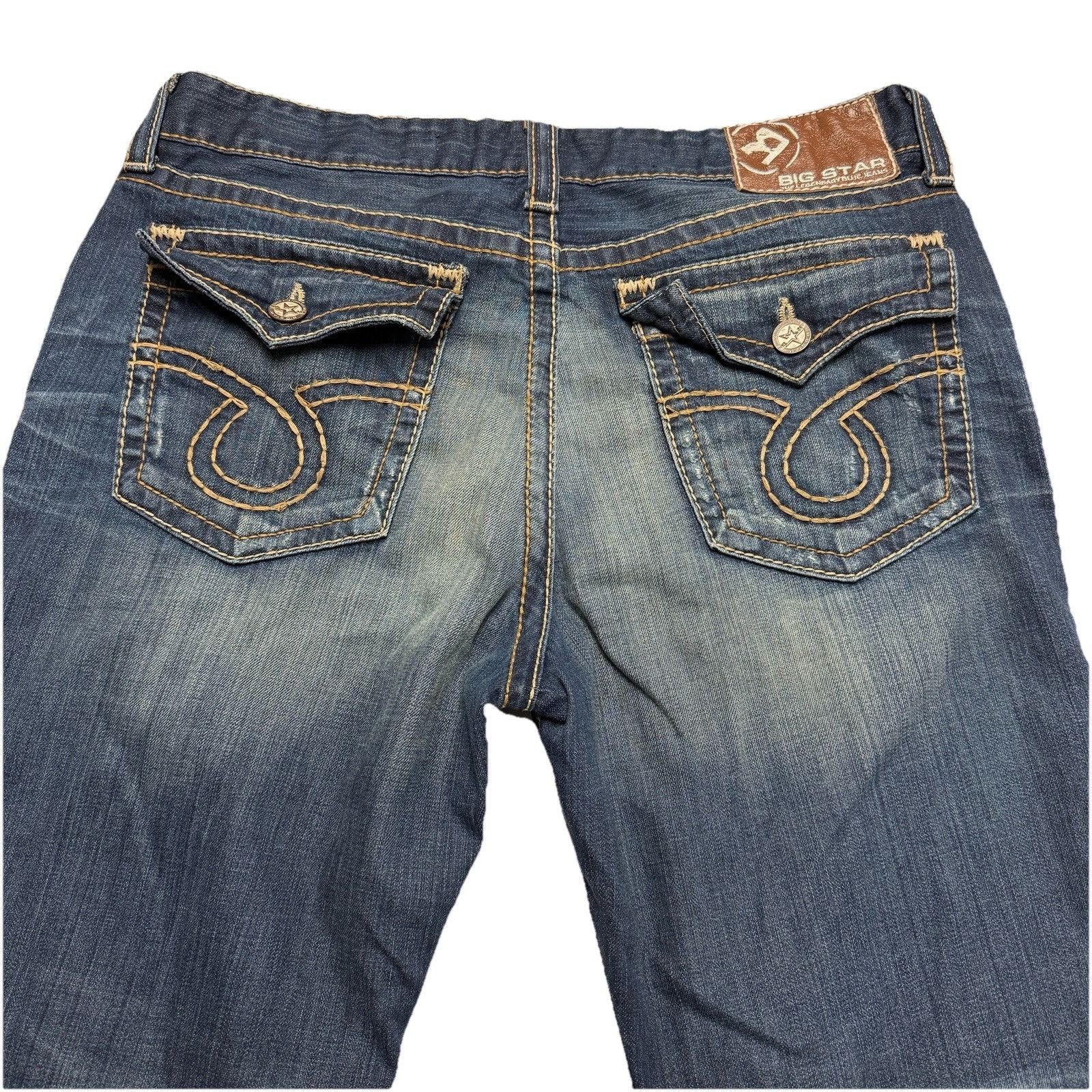 Big Star Big Star Pioneer Jeans Mens Boot Cut Vintage Collection Blue Size US 38 / EU 54 - 1 Thumbnail