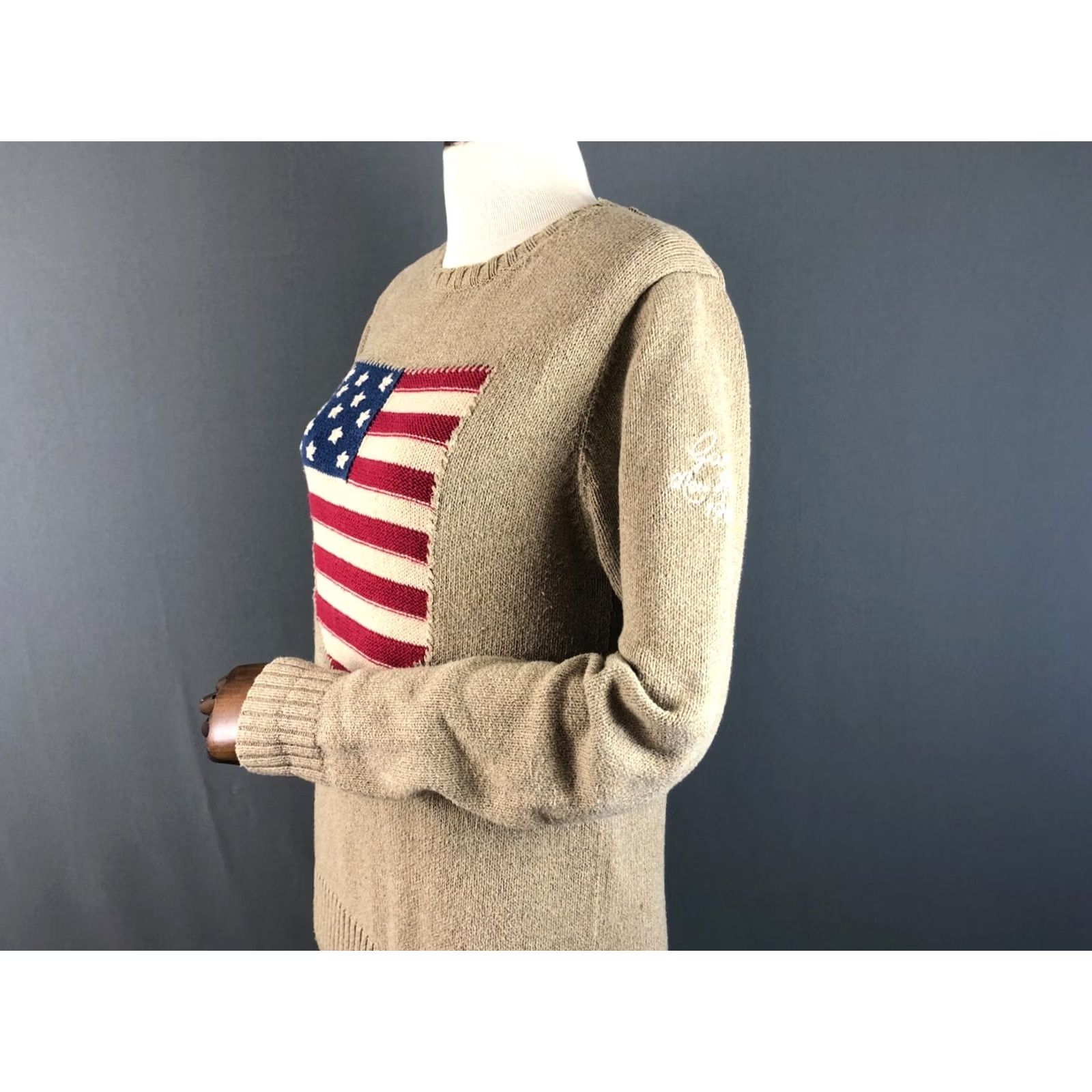 Gant GANT US Flag Pullover Cotton Women S Brown Sweater Size S / US 4 / IT 40 - 7 Thumbnail
