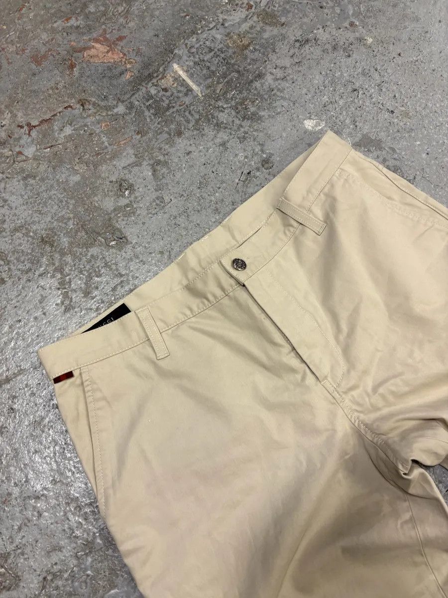 Gucci 2000s Gucci Beige Pure Regular Chino Pants Size US 33 - 11 Thumbnail