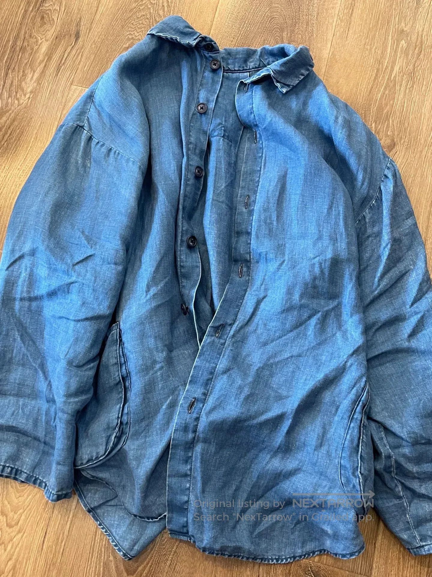 Porter Classic Porter Classic Indigo Linen Shirt. Size US M / EU 48-50 / 2 - 1 Thumbnail