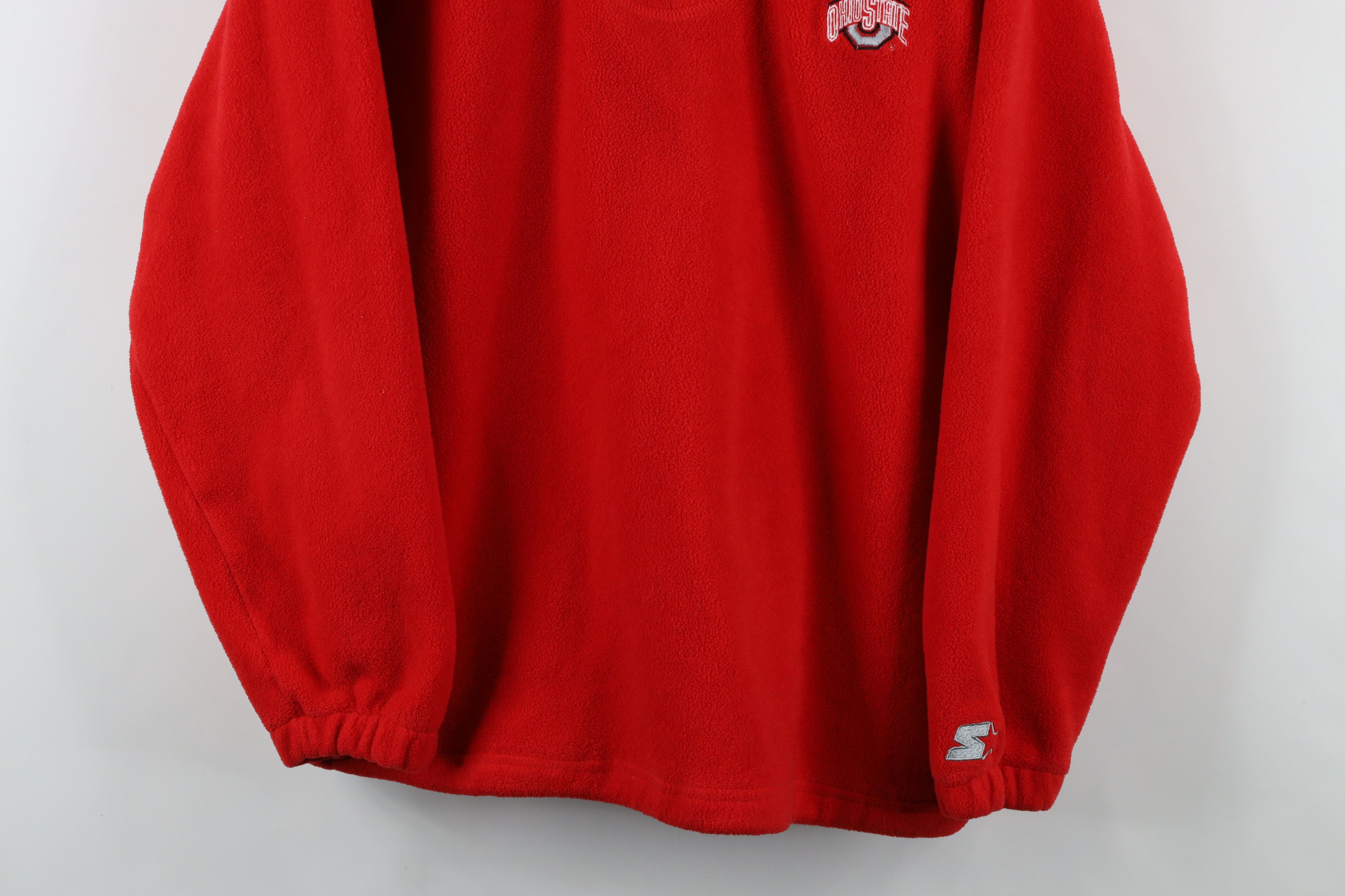 Starter × Vintage Vintage 90s Starter Ohio State University Half Zip Sweater Size US XL / EU 56 / 4 - 3 Thumbnail