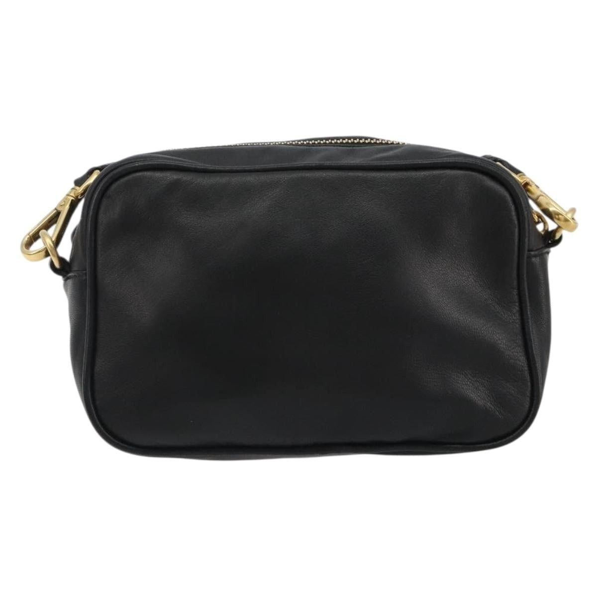 Prada Prada Leather Ribbon Shoulder Bag Black Size ONE SIZE - 5 Thumbnail