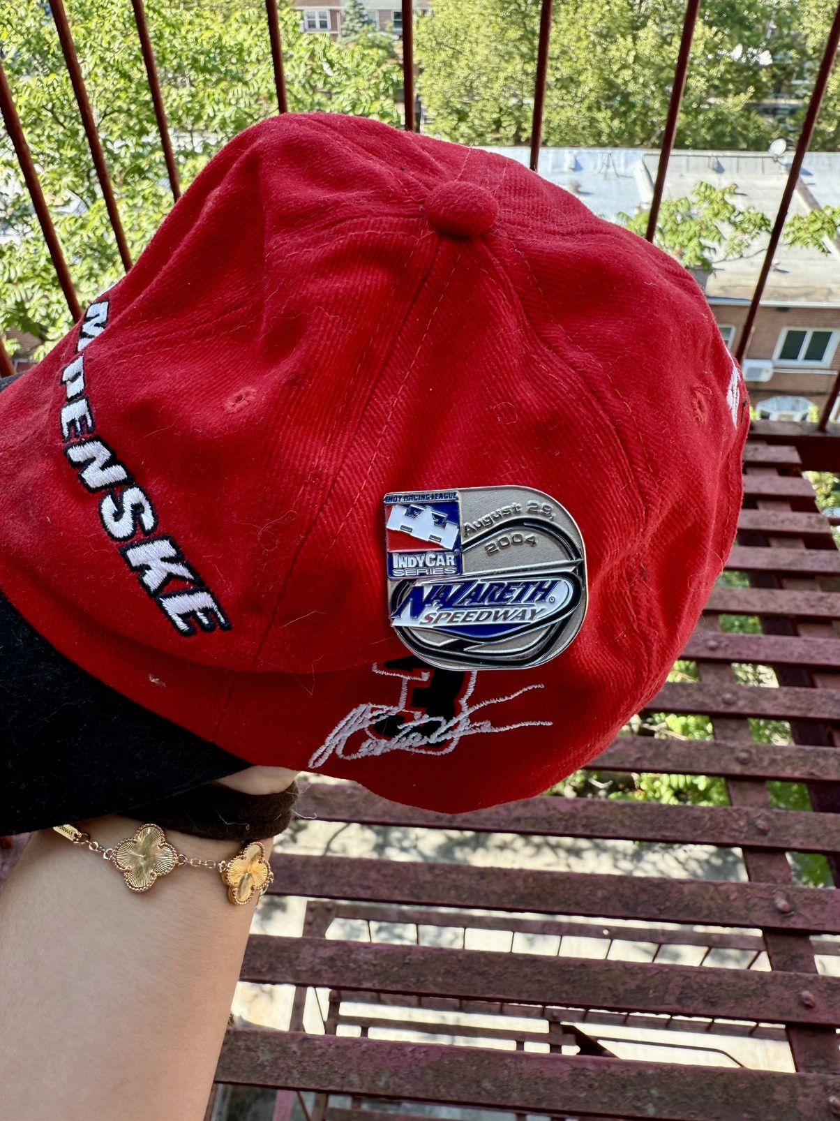 NASCAR Y2K 2004 Team Penske NASCAR Hat Cap with Pin Size ONE SIZE - 3 Thumbnail