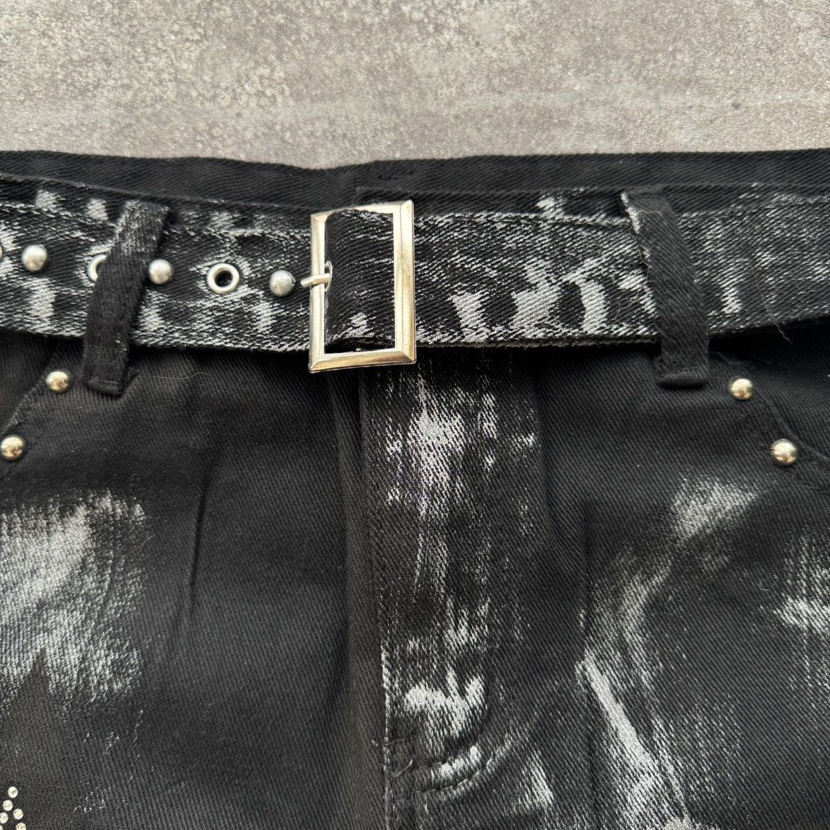 Hysteric Glamour Amazing Vintage Y2K Gothic Cotton Mini Skirt Size 28" / US 6 / IT 42 - 8 Thumbnail