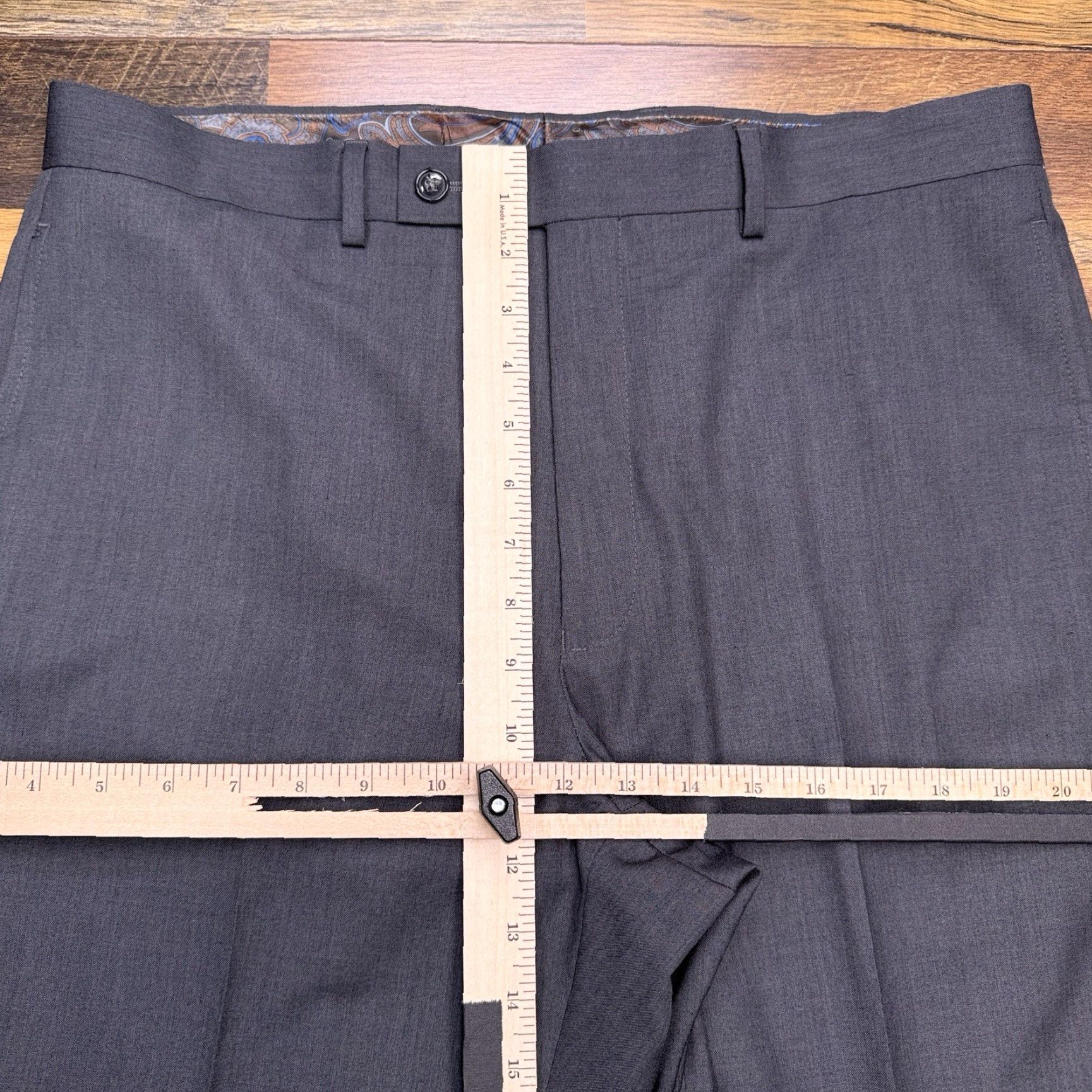 Ralph Lauren Lauren Ralph Lauren Mens Dress Pants 34x32 Gray Flat Front Size US 34 / EU 50 - 6 Thumbnail