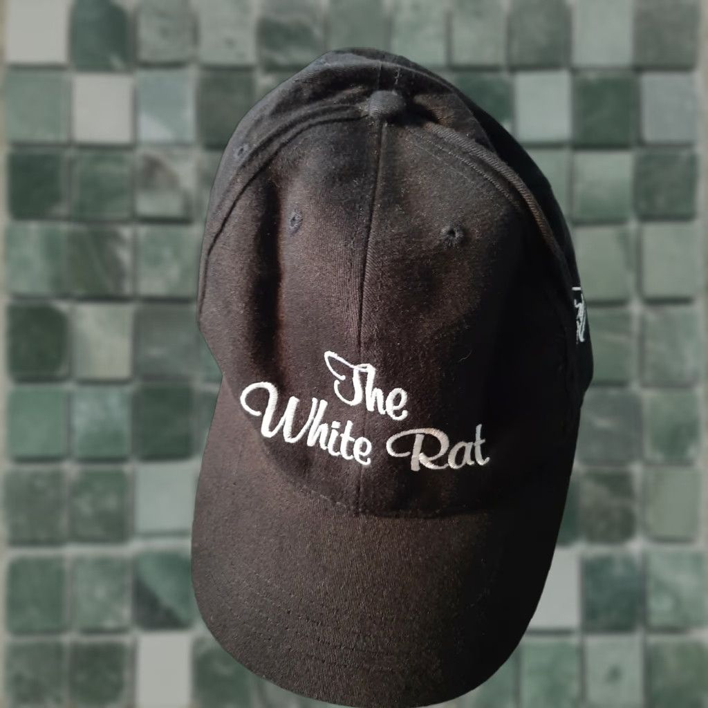 Vintage The White Rat Visor Adult Womens One Size Adjustable Black The Game Cap Hat Visor Womens Black One Size Adjustable Size ONE SIZE - 1 Thumbnail